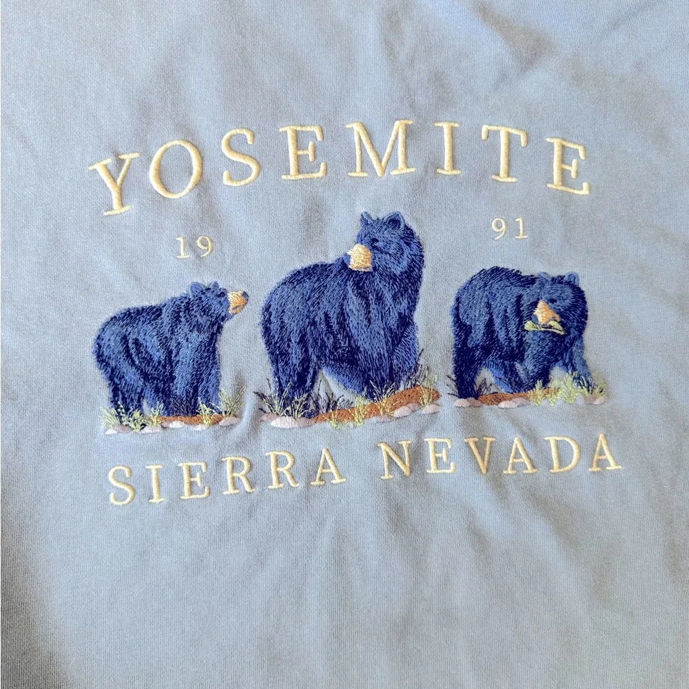 BRANDY MELVILLE John Galt Vintage Yosemite Valley Bear Replica Sweatshirt - Picture 4 of 6